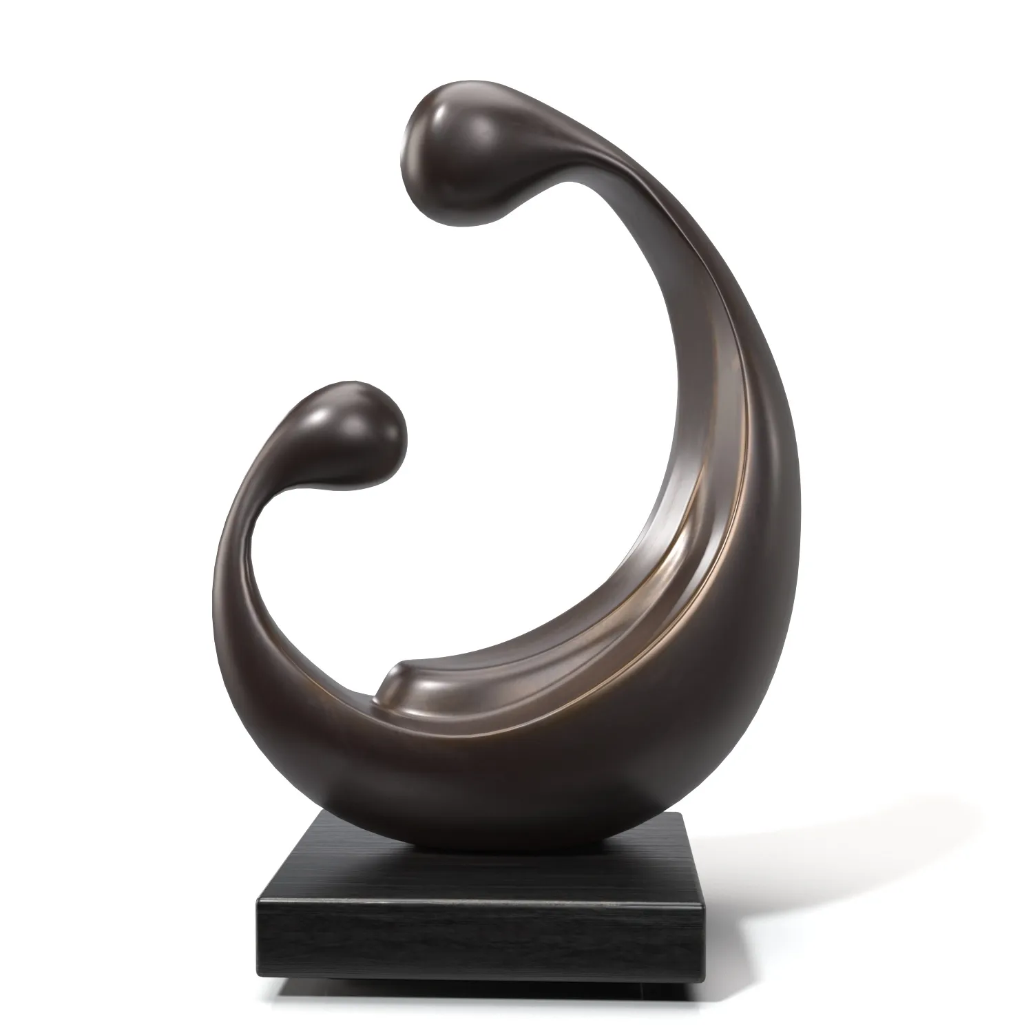 Compassion Bronze Abstract Mother PBR 3D Model_01